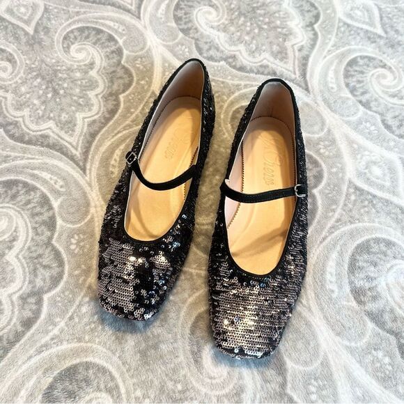 J.Crew Anya Mary Jane flats in sequin - Picture 2 of 5